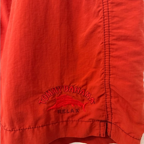 Tommy Bahama Relax Red Cargo Swim Trunks - Picture 5 of 11